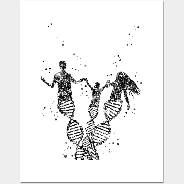 DNA family Wall Art by RosaliArt